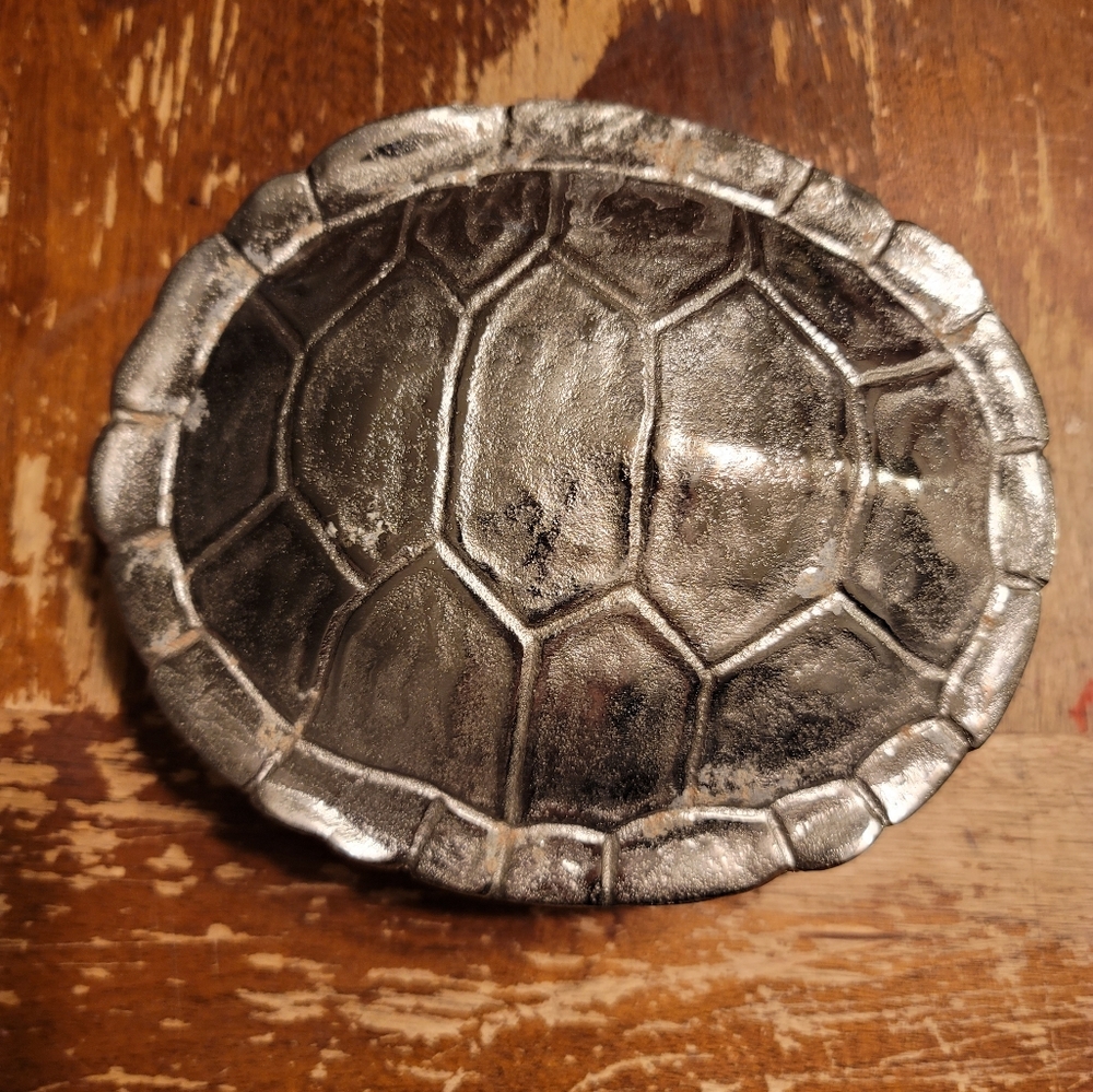 Turtle shell trinket dish